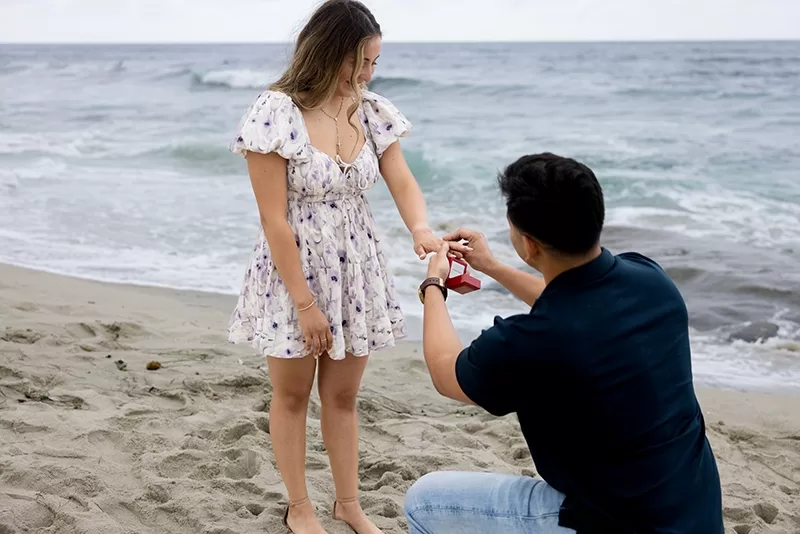 Romantic Surprise Proposal Photography in San Diego