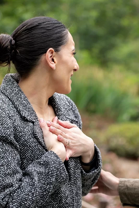 Intimate moments shared by the newly engaged couple