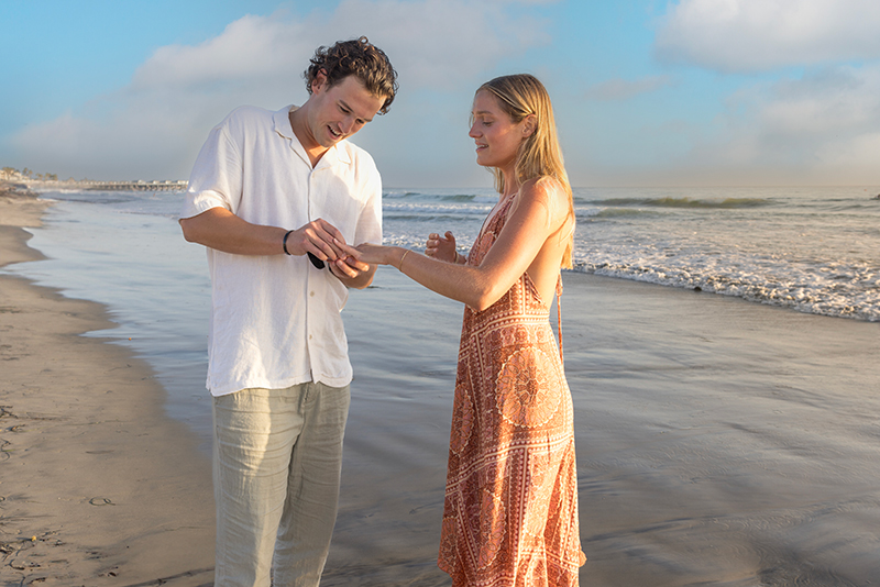 perfect beach proposal photographer